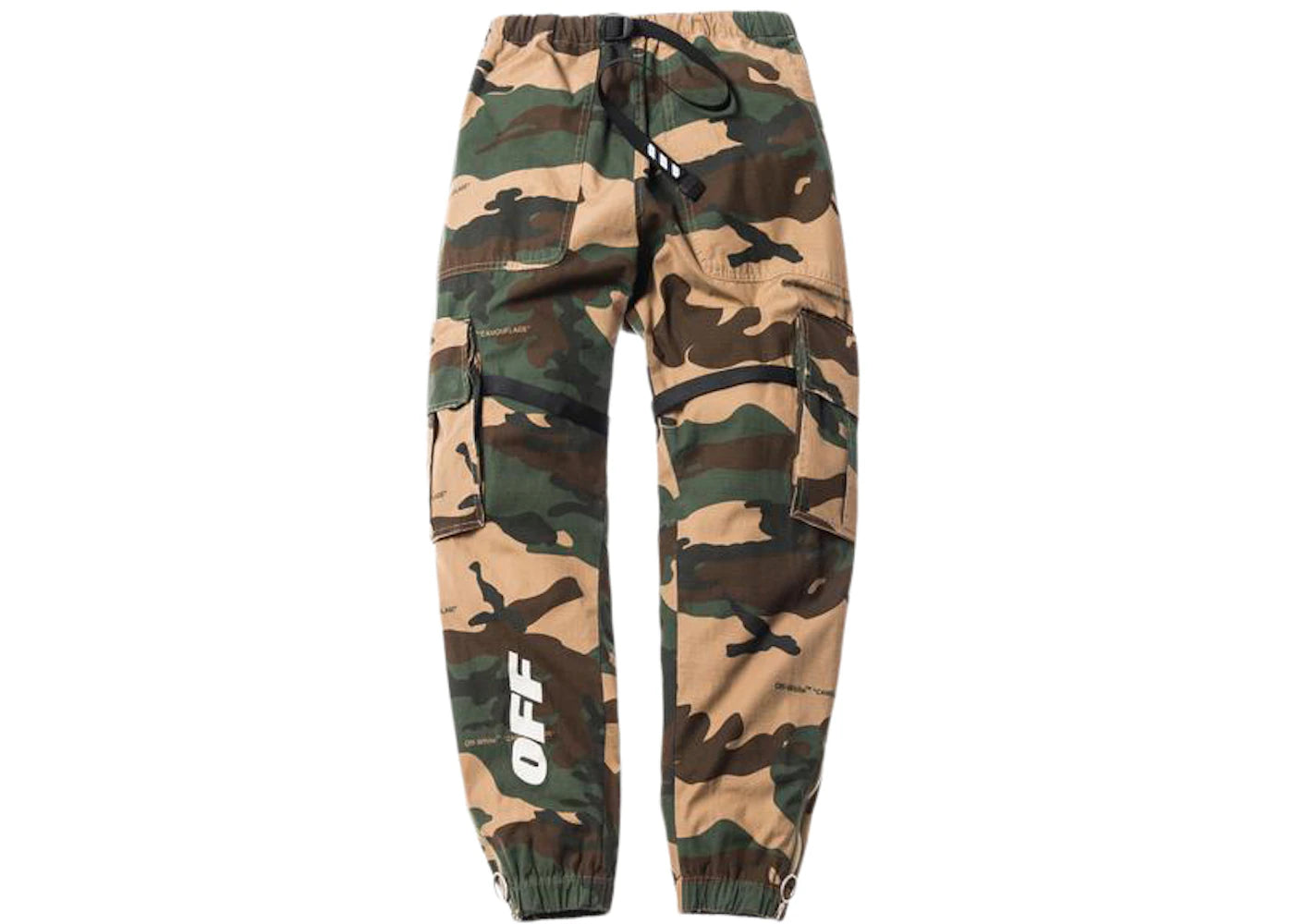 OFF-WHITE Camo Parachute Cargo Pants Green