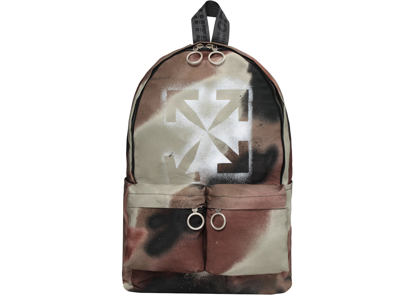 OFF-WHITE Camoflage Backpack Camo Brown