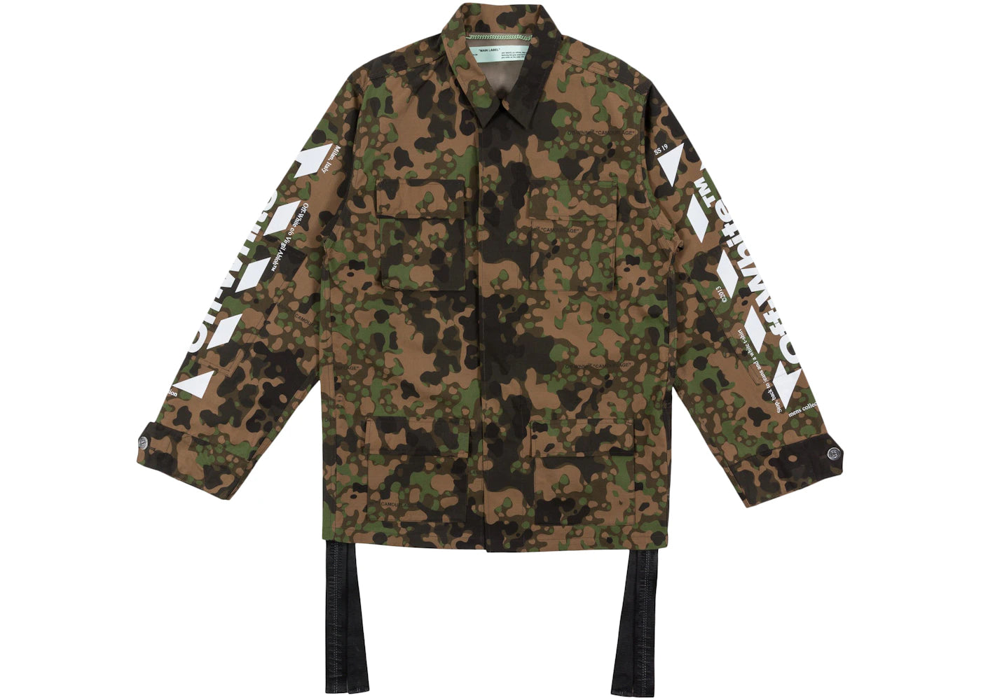 OFF-WHITE Camoflauge Diag Field Jacket Military Green/Brown