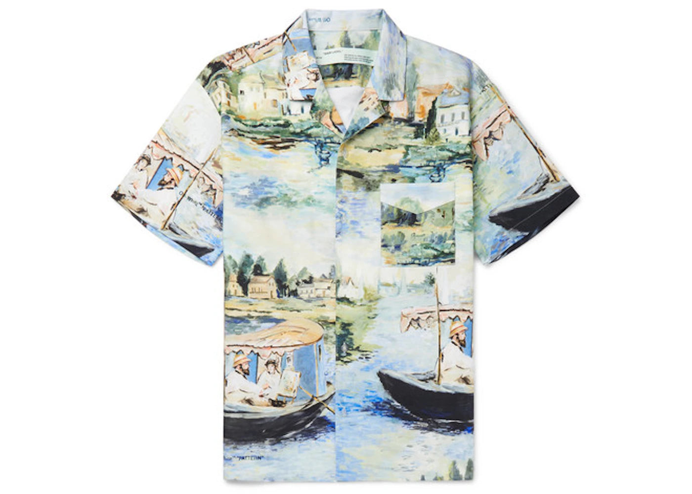 OFF-WHITE Camp Collar Lake Print Shirt Multicolor