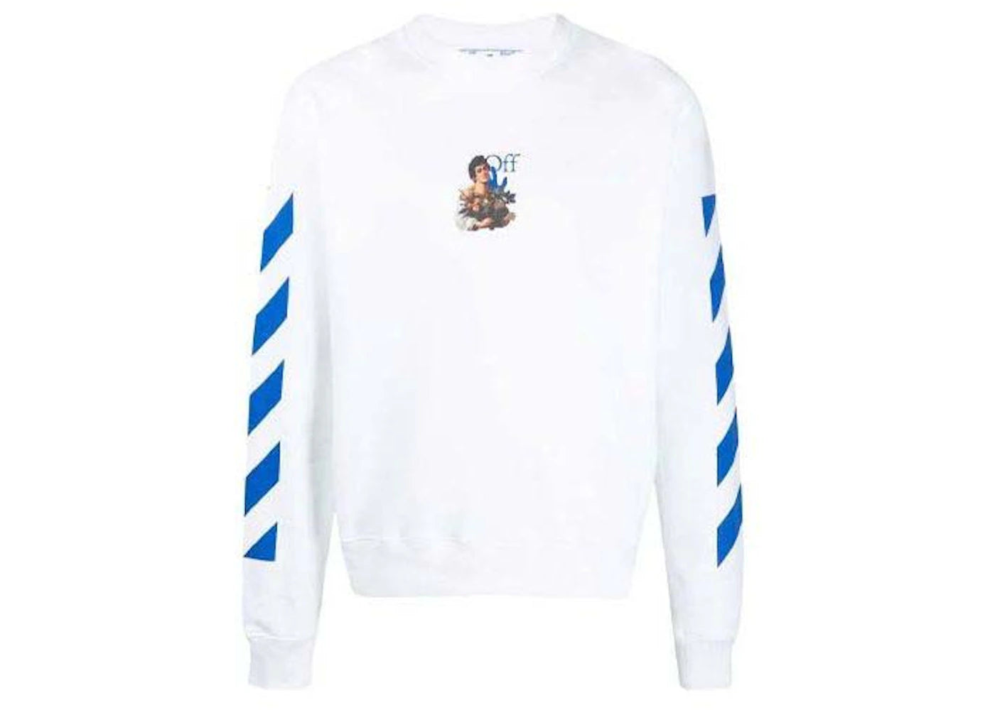 OFF-WHITE Caravag Boy Marker Slim Crewneck White