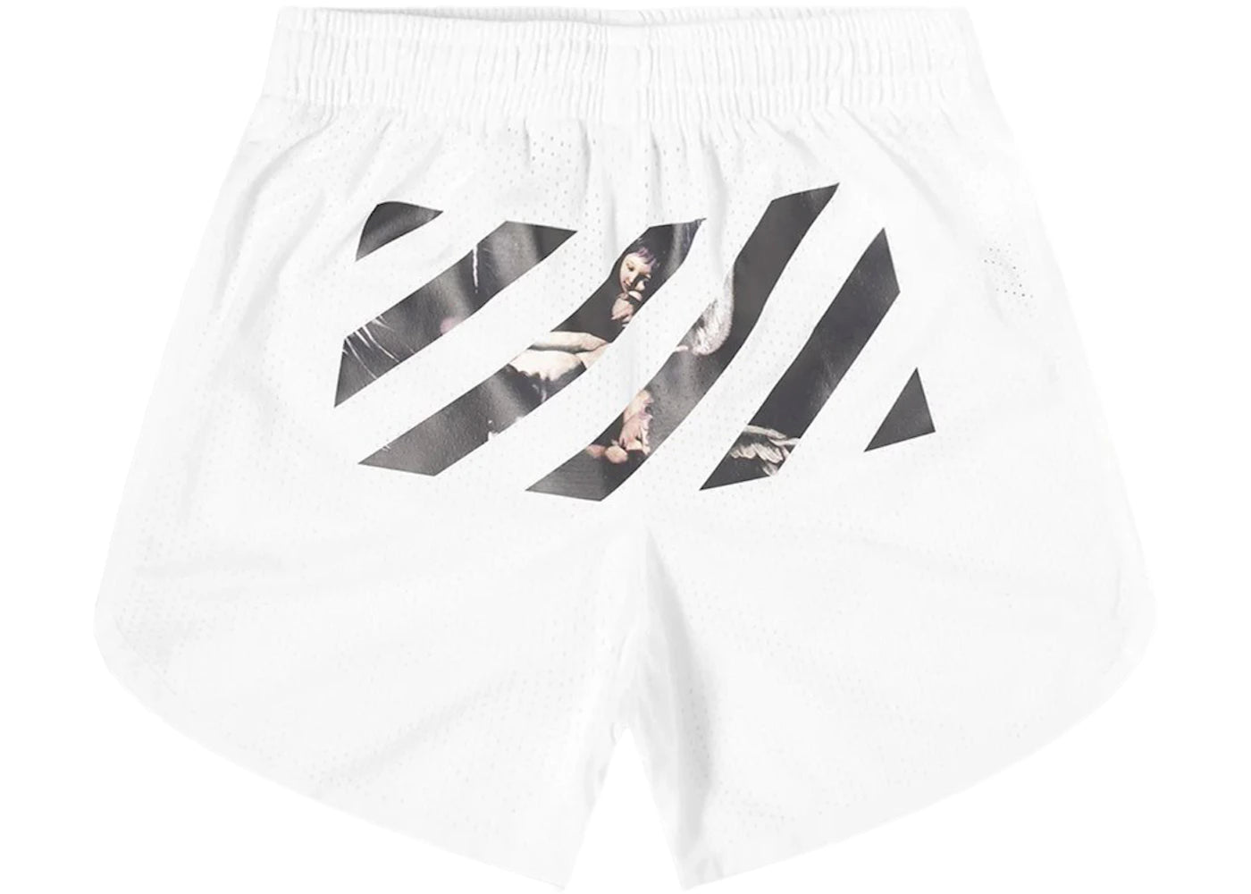 OFF-WHITE Caravaggio Arrows Mesh Shorts White/Multicolor