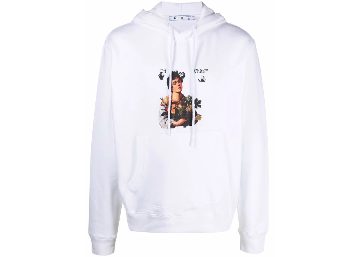 OFF-WHITE Caravaggio Boy Hoodie White Black