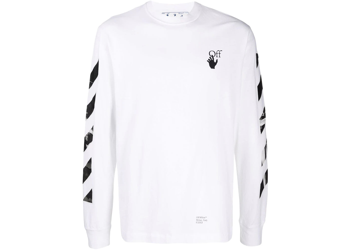 OFF-WHITE Caravaggio Saint Jerome Writing Arrows Long-sleeve T-Shirt White/Black