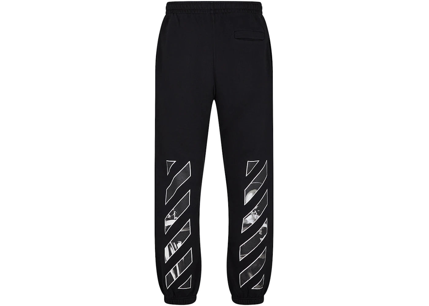 OFF-WHITE Caravaggio Saint Jerome Writing Diag Slim Fit Sweatpants Black/White