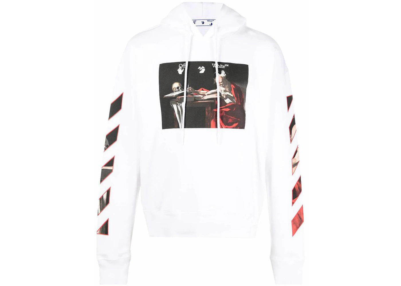 OFF-WHITE Caravaggio Saint Jerome Writing Hoodie White