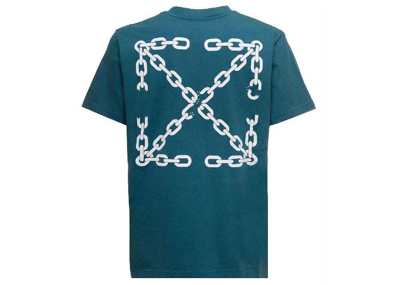 OFF-WHITE Chain Arrow Slim S/S Tee Duck Green