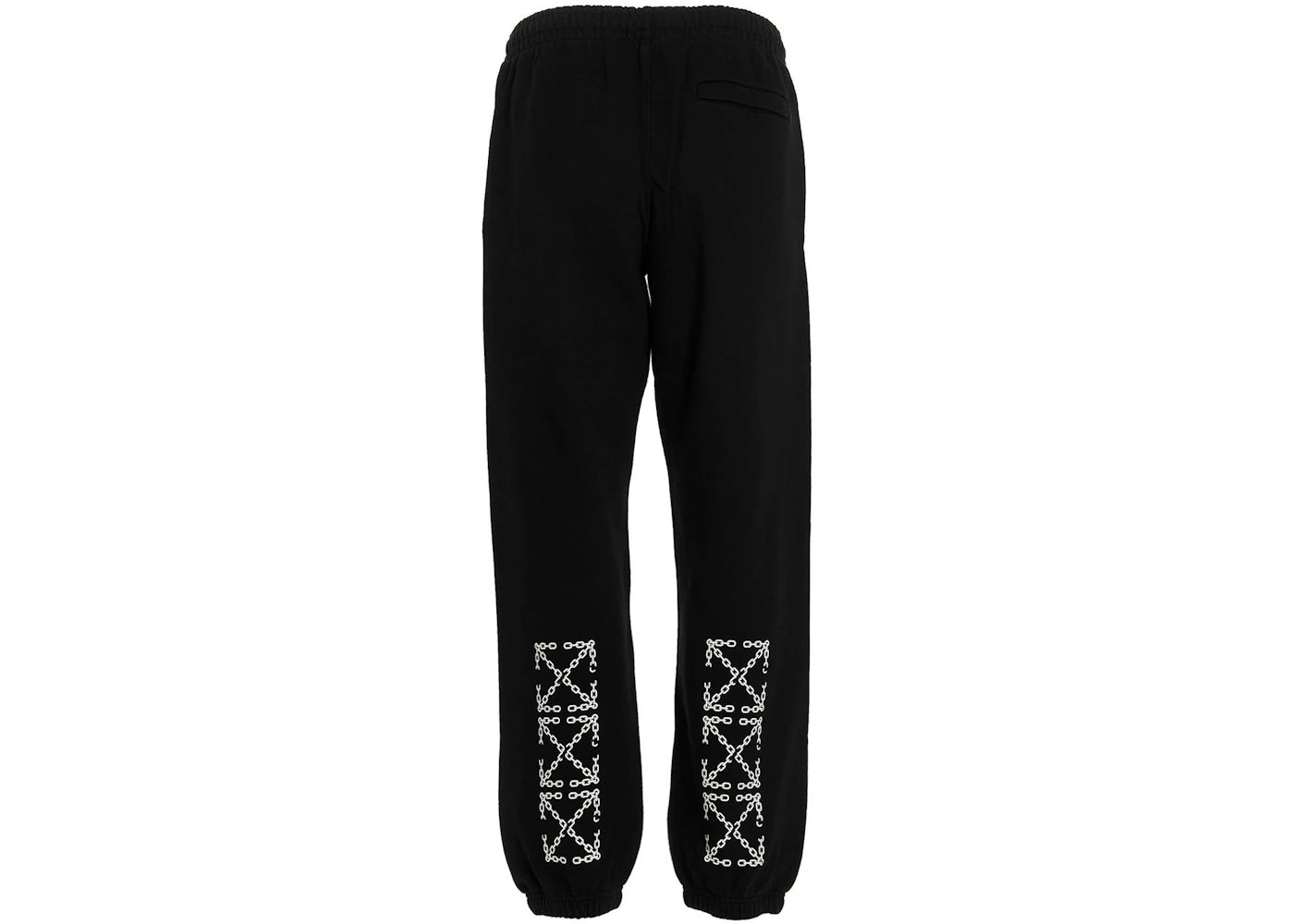 OFF-WHITE Chain Arrow Slim Sweatpants Black/White