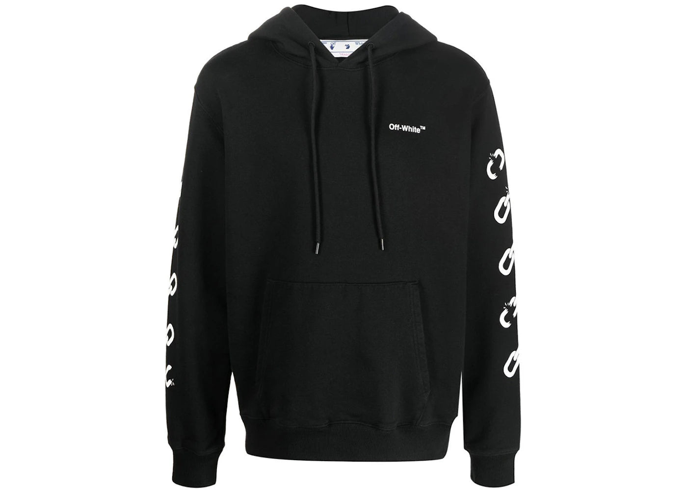 OFF-WHITE Chain-Link Arrows Hoodie Black