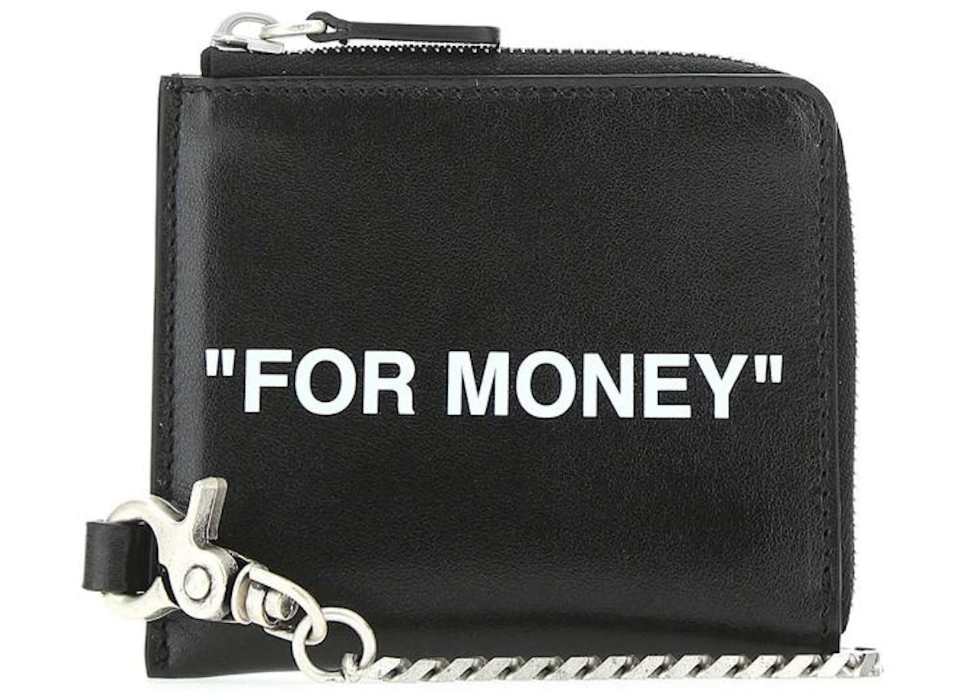 OFF-WHITE Chain Wallet "For Money" Black