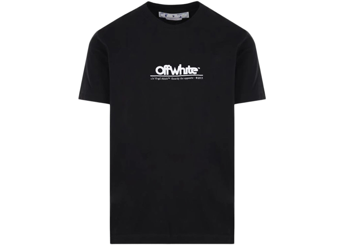 OFF-WHITE Chunky Logo-Embroidered Tee Black/White