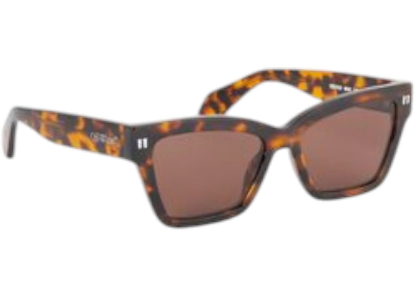 OFF-WHITE Cincinnati Sunglasses Havana Brown (OERI110C99PLA0016064-FR)