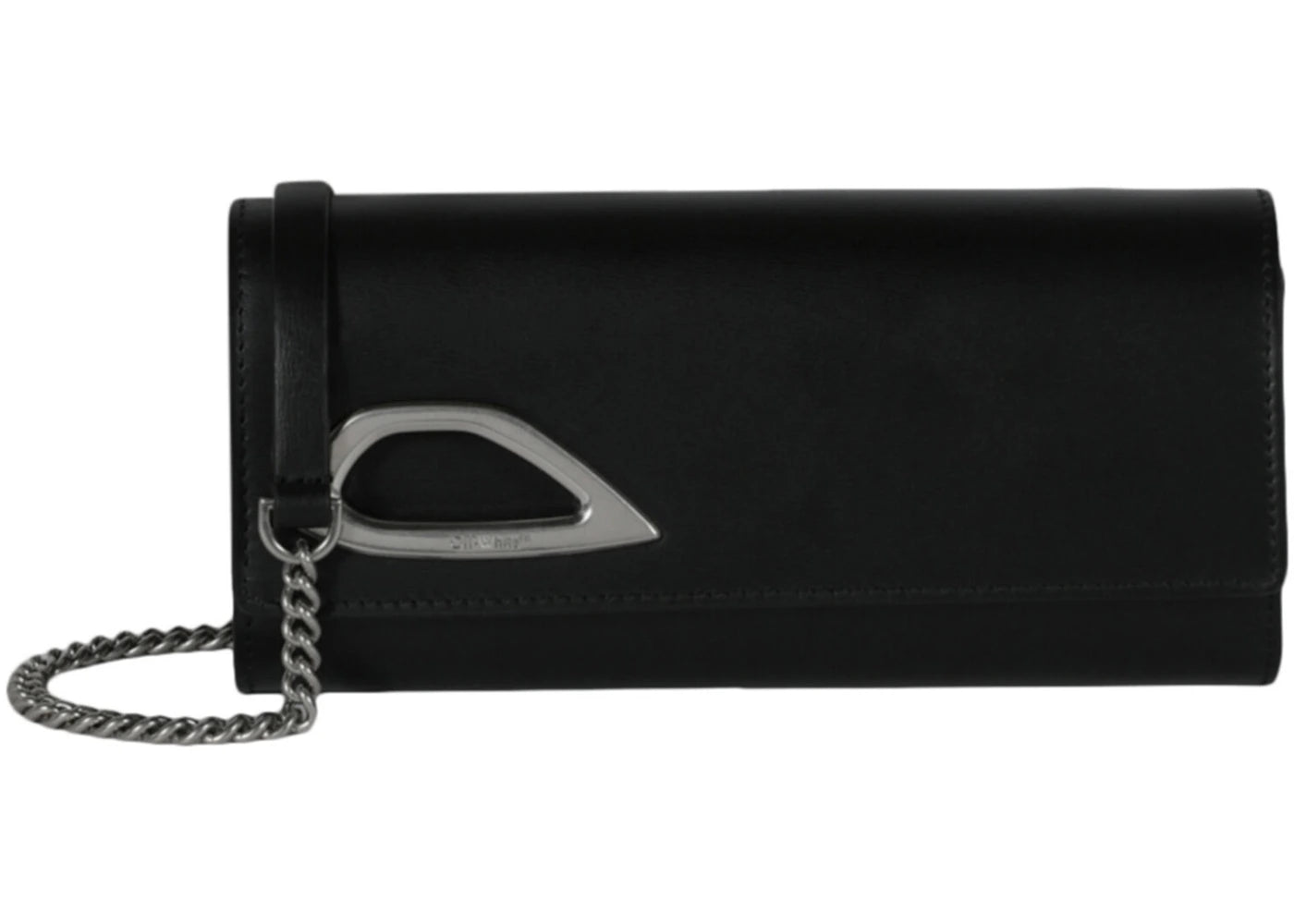 OFF-WHITE Clam Wallet On Chain Black