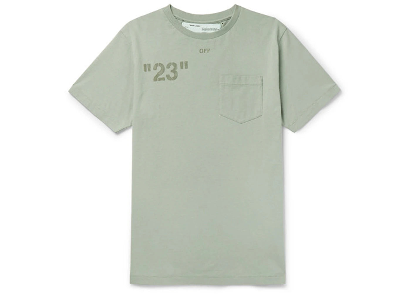 OFF-WHITE Class of 2013' Printed Embroidered T-shirt Sage