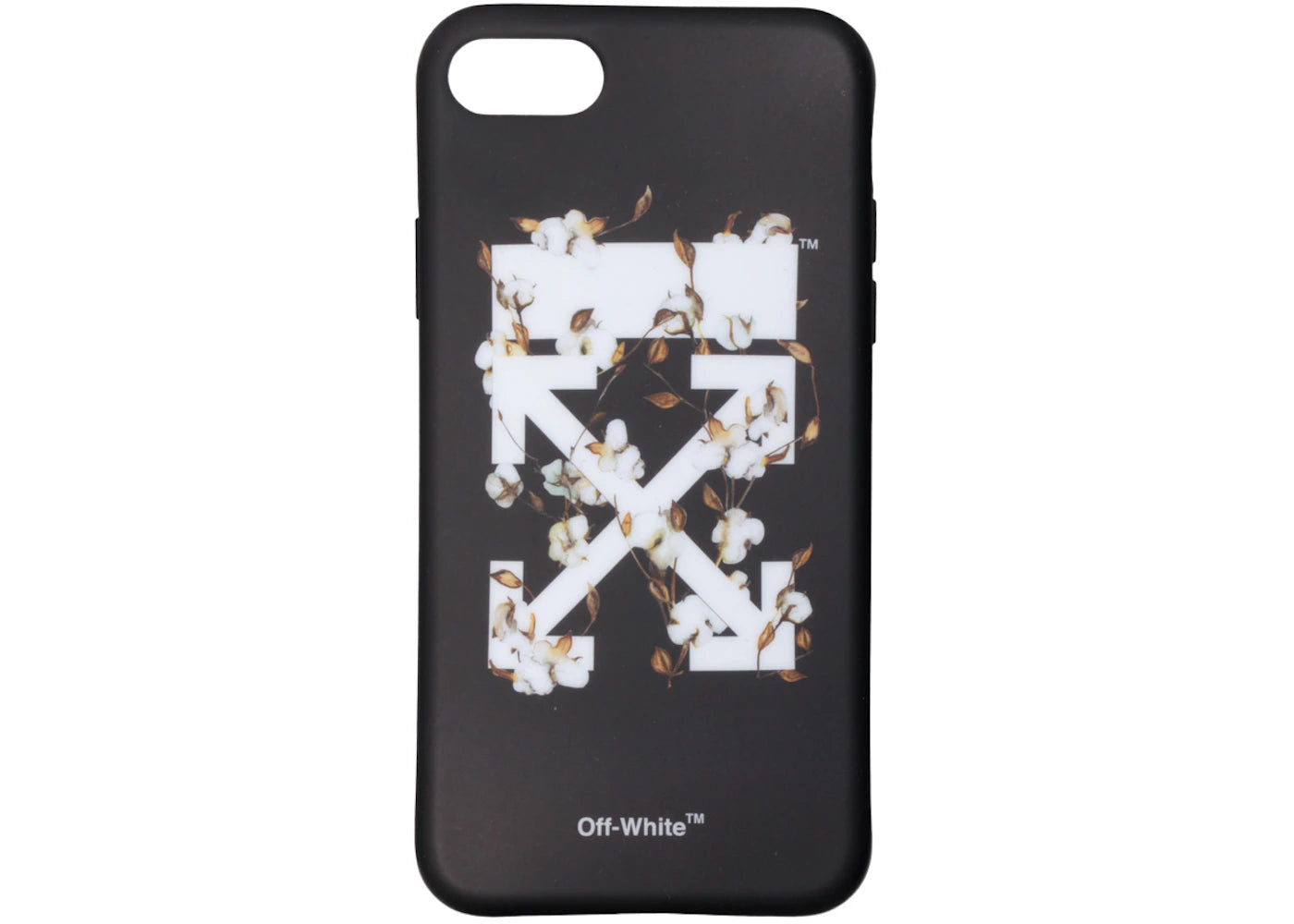 OFF-WHITE Cotton Flower iPhone 8 Case (SS19) Black/Multicolor