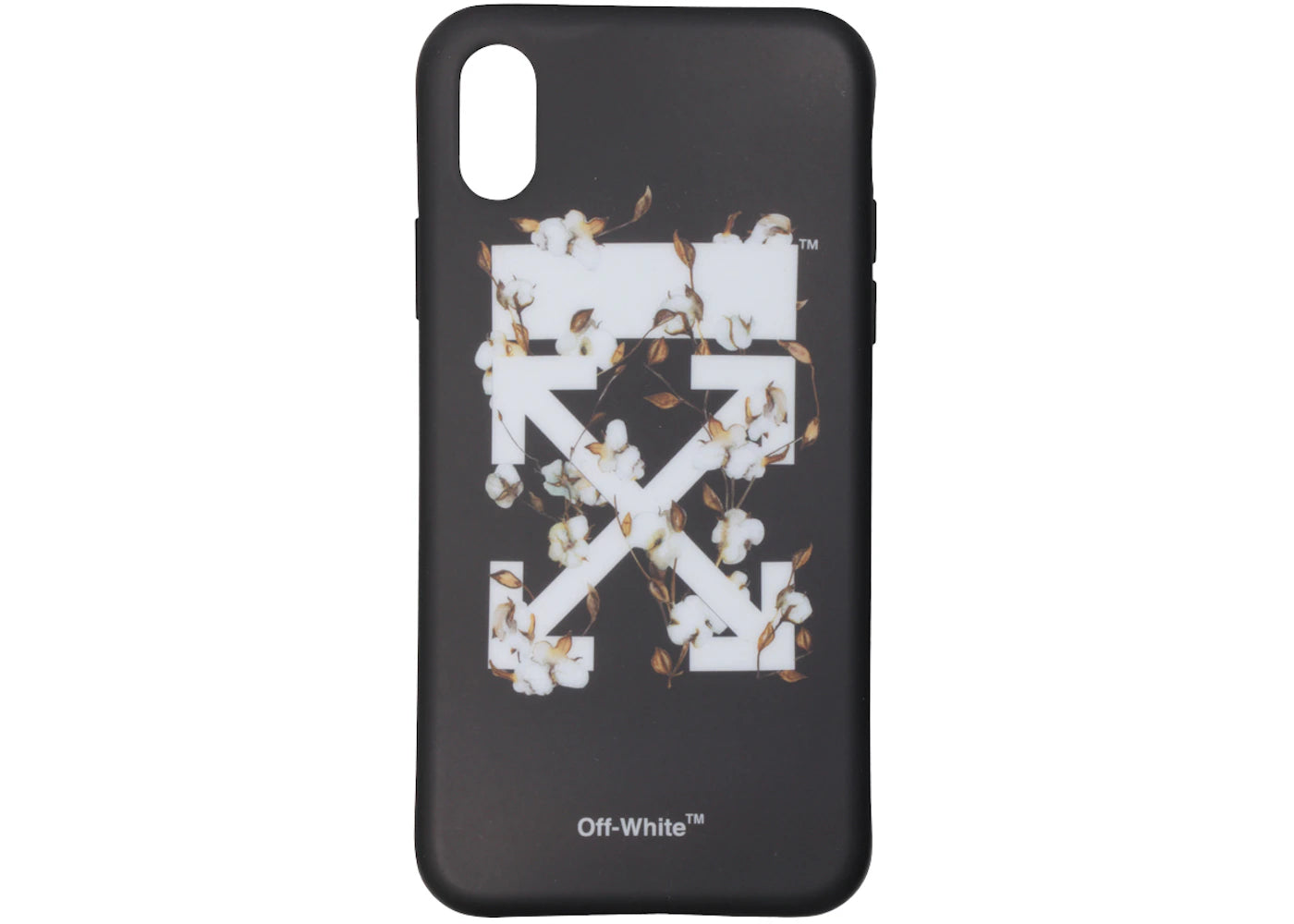 OFF-WHITE Cotton Flower iPhone X Case (SS19) Black/Multicolor