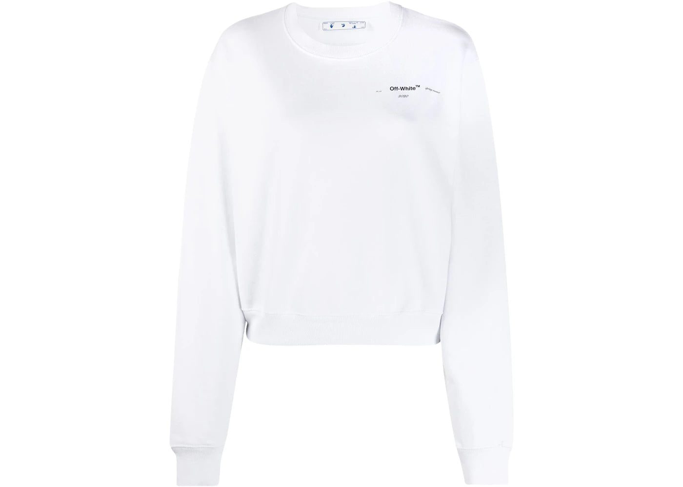 OFF-WHITE Cropped Puzzle Arrows Sweatshirt White/Multicolor