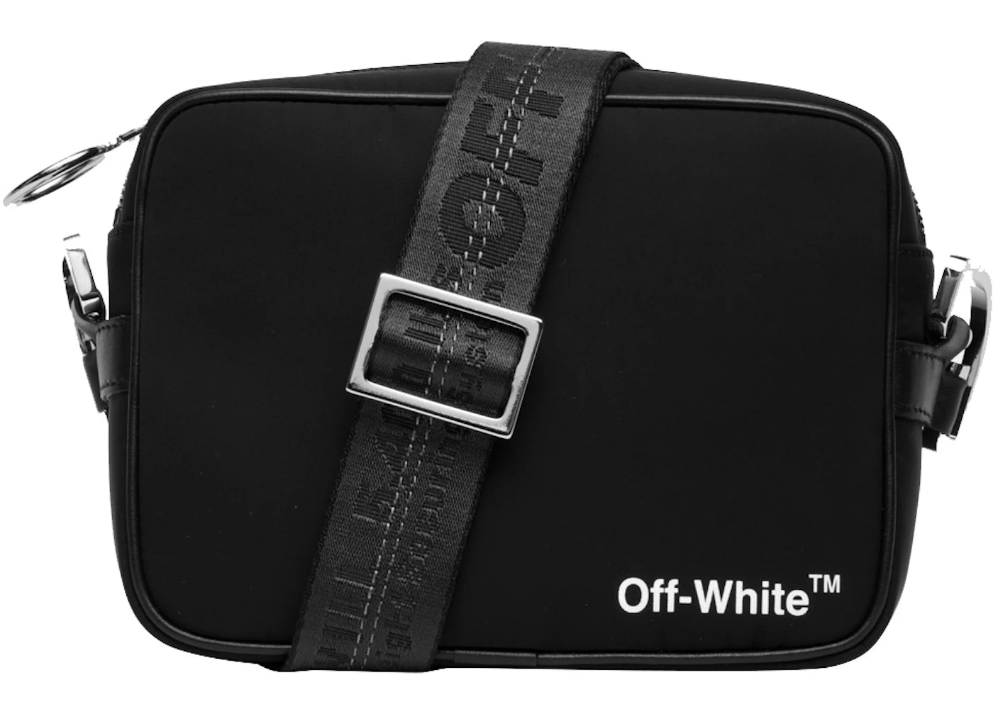 OFF-WHITE Crossbody Camera Bag Black White