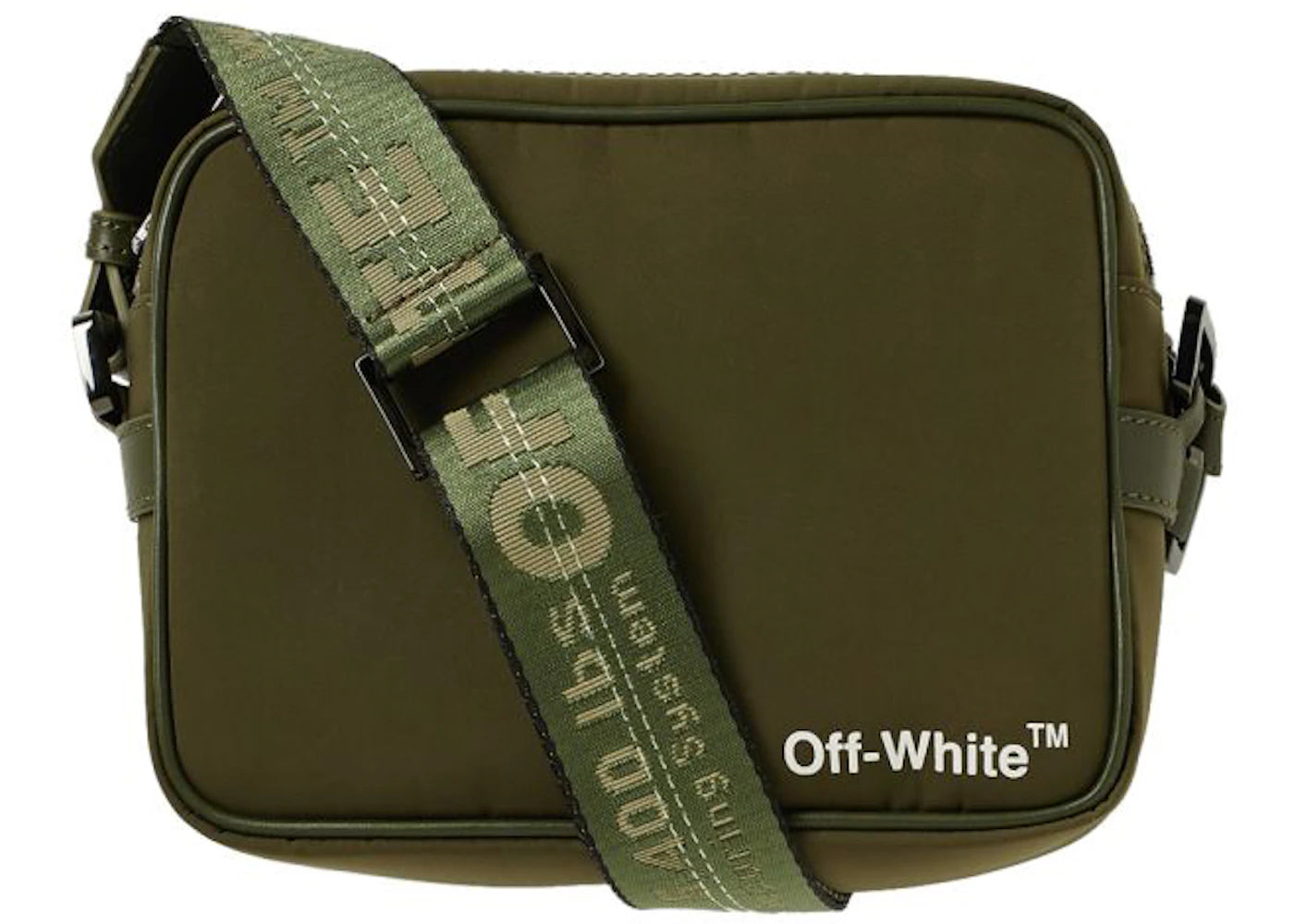 OFF-WHITE Crossbody Camera Bag Dark Green