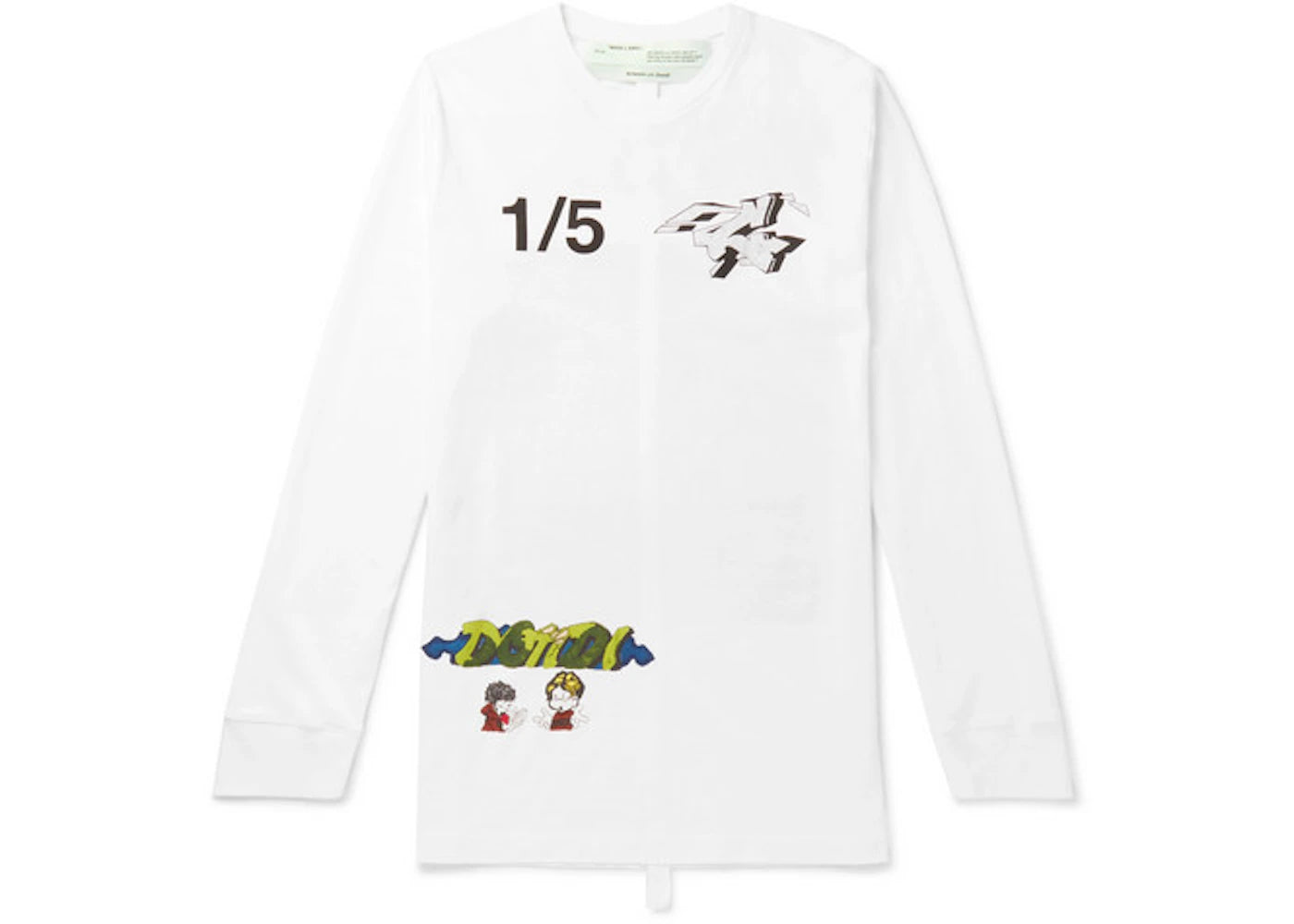 OFF-WHITE Demon Print L/S T-Shirt White/Multicolor