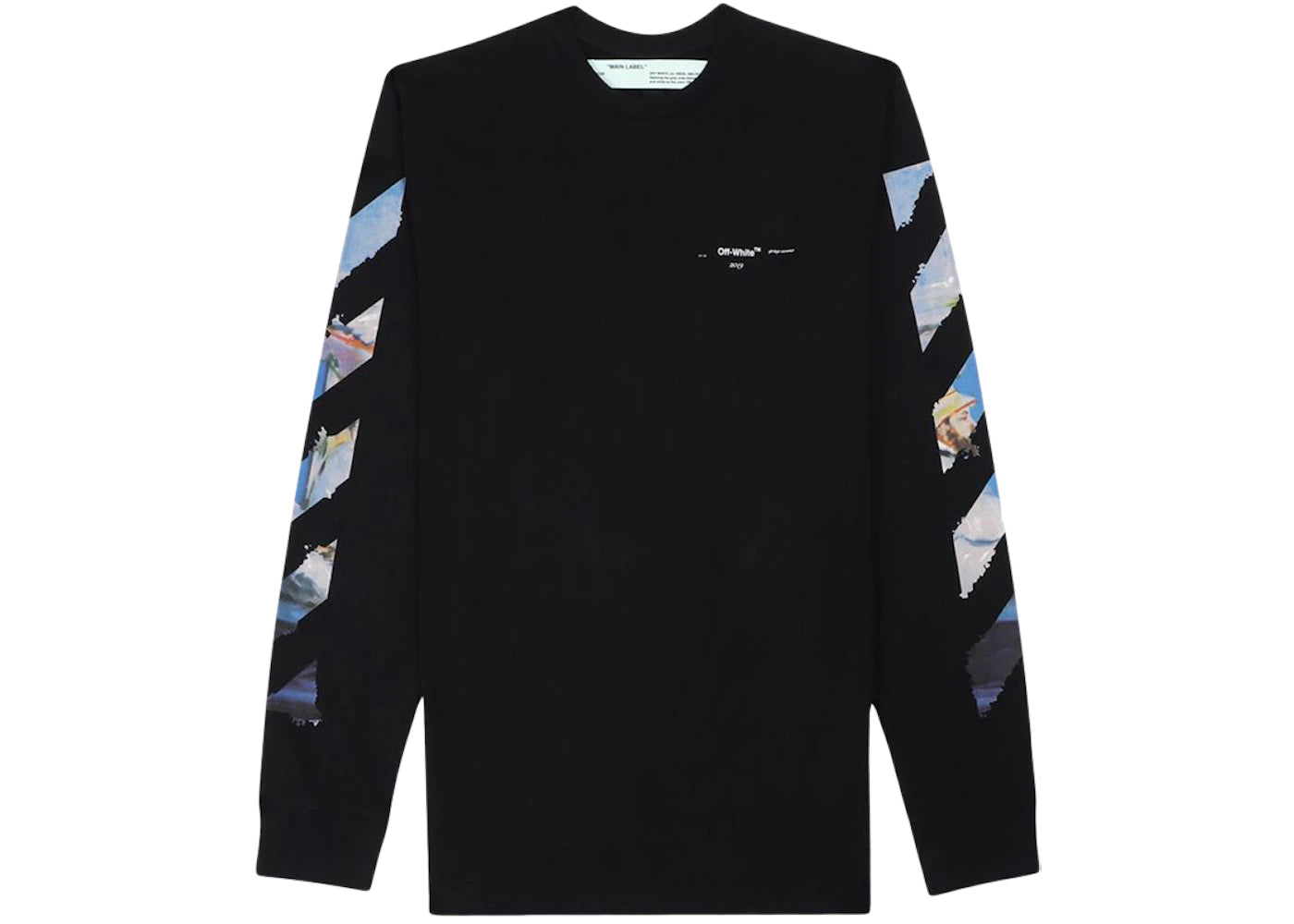 OFF-WHITE Diag Arrows L/S T-Shirt Black/Multicolor