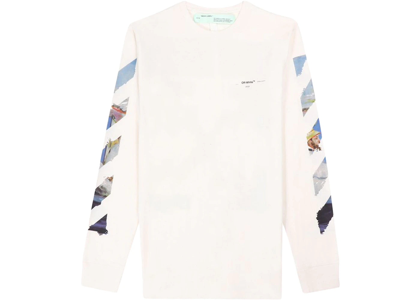 OFF-WHITE Diag Arrows L/S T-Shirt White/Multicolor