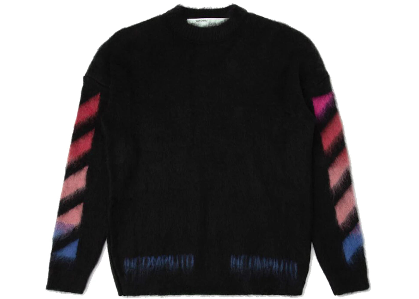 OFF-WHITE Diag Brushed Sweater Black/Multicolor