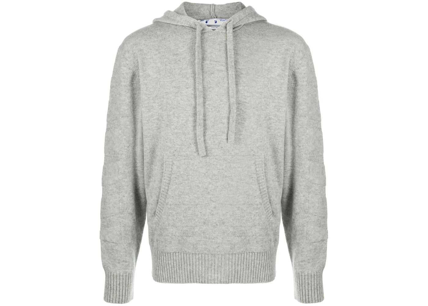 OFF-WHITE Diag Cashmere Hoodie Grey