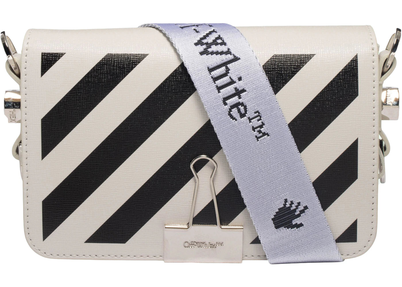 OFF-WHITE Diag Flap Bag Mini White/Black