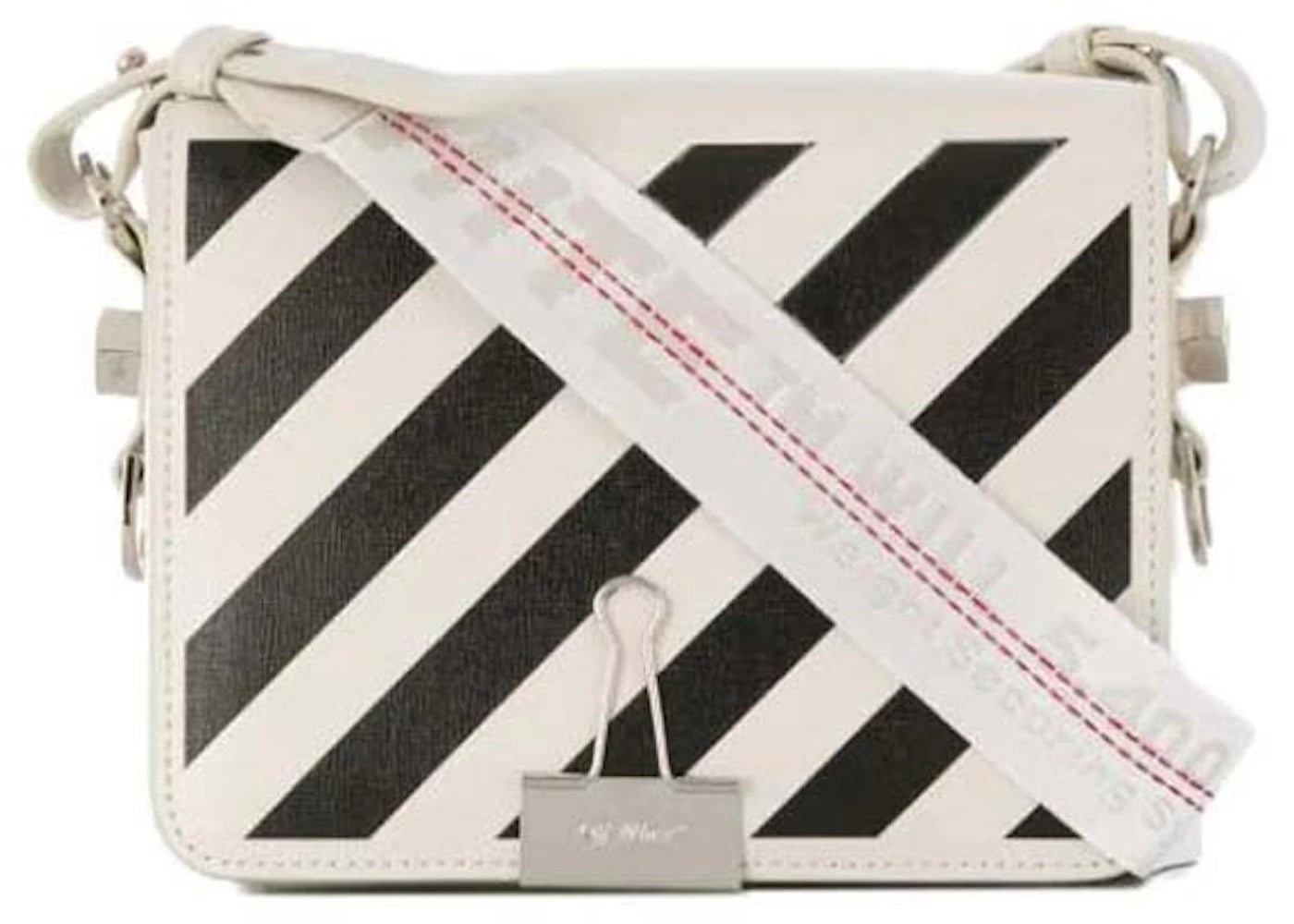 OFF-WHITE Diag Flap Bag Off White/Black