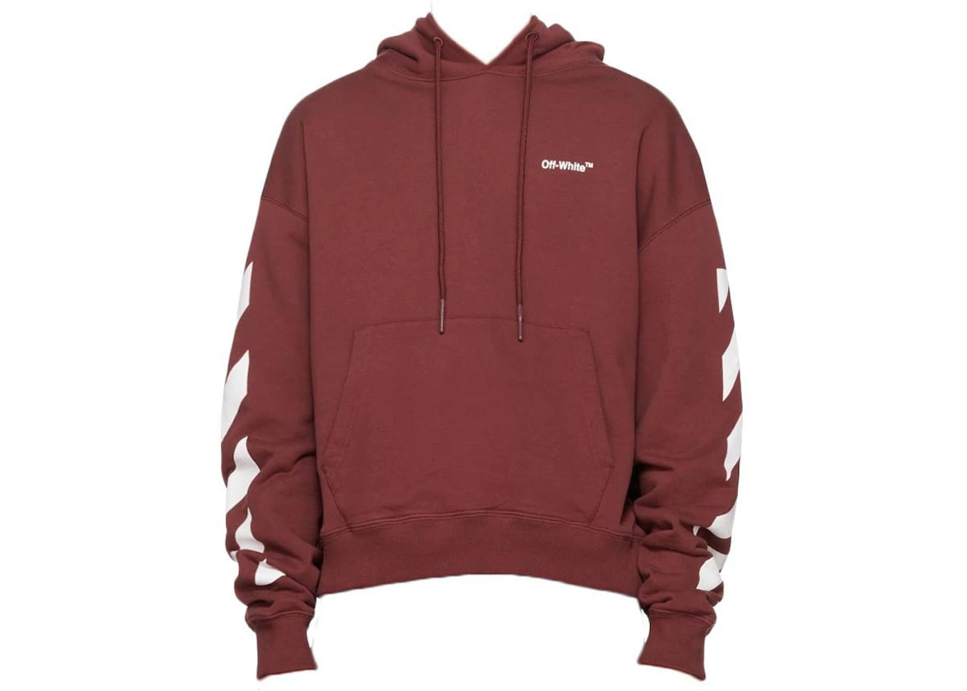 OFF-WHITE Diag Helvetica Over Hoodie Barolo