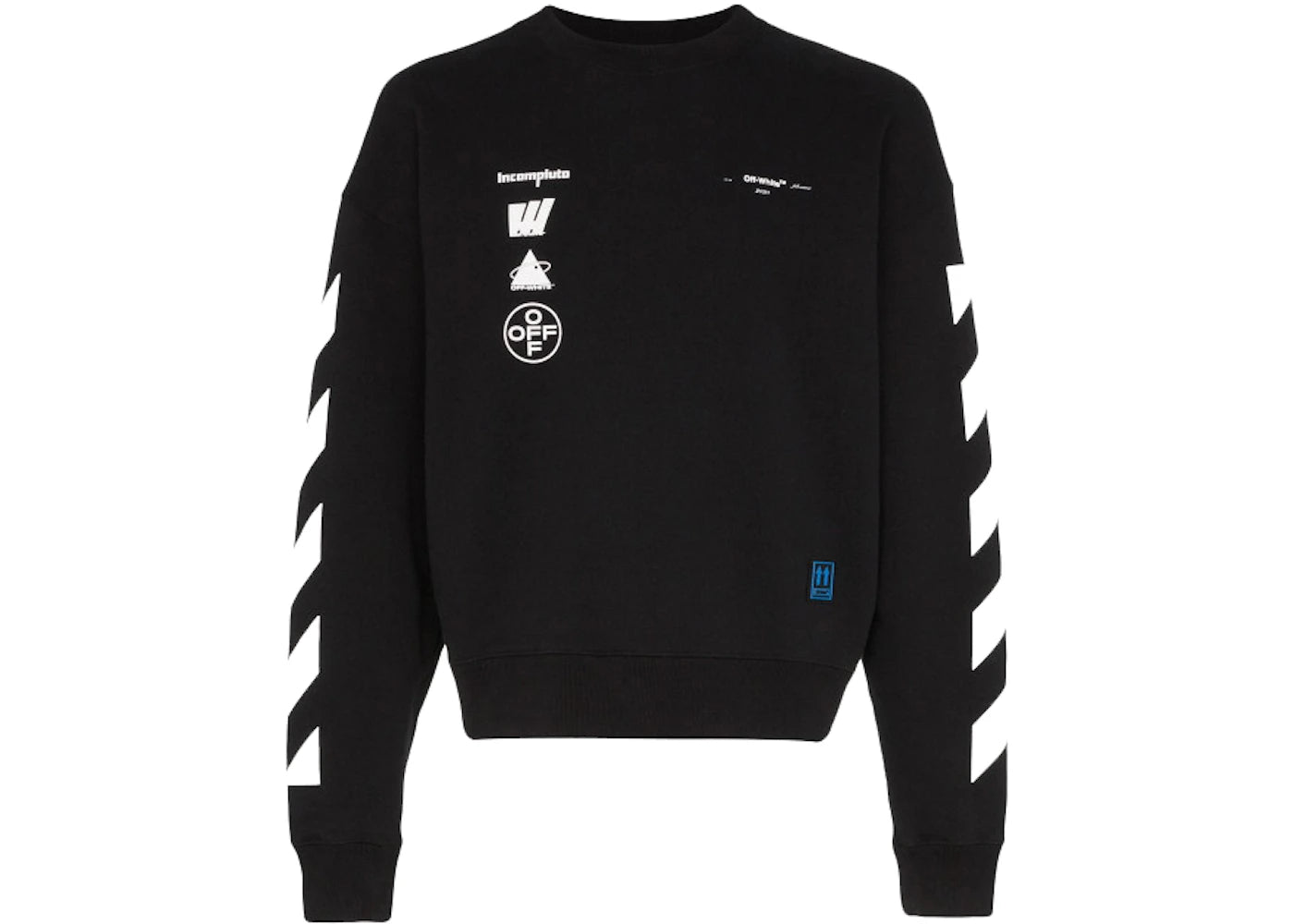 OFF-WHITE Diag Mariana De Silva Sweatshirt Black/Multicolor