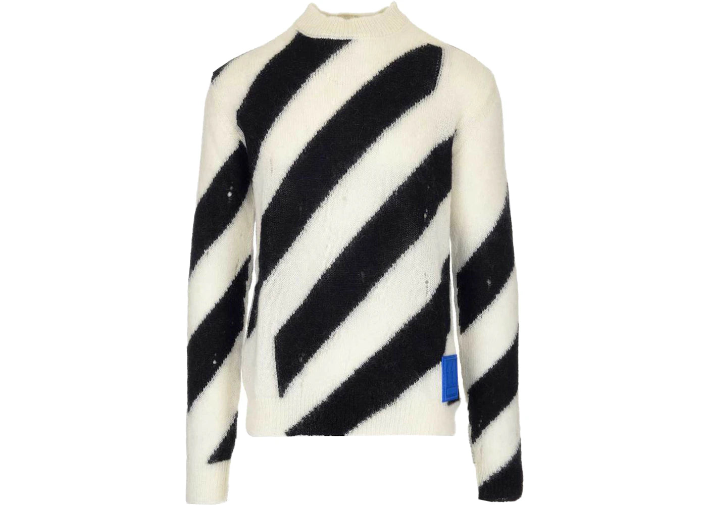 OFF-WHITE Diag Mohair Sweater Black/White