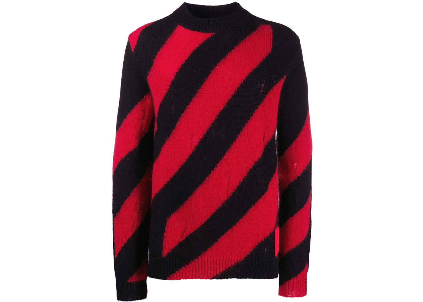 OFF-WHITE Diag Mohair Sweater Red/Black