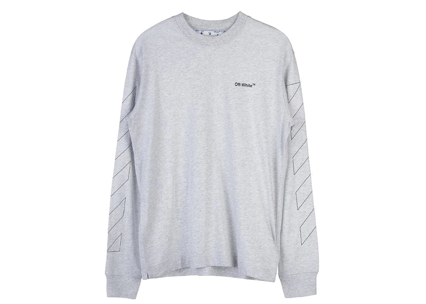 OFF-WHITE Diag Outline Skate T-shirt Melange Grey