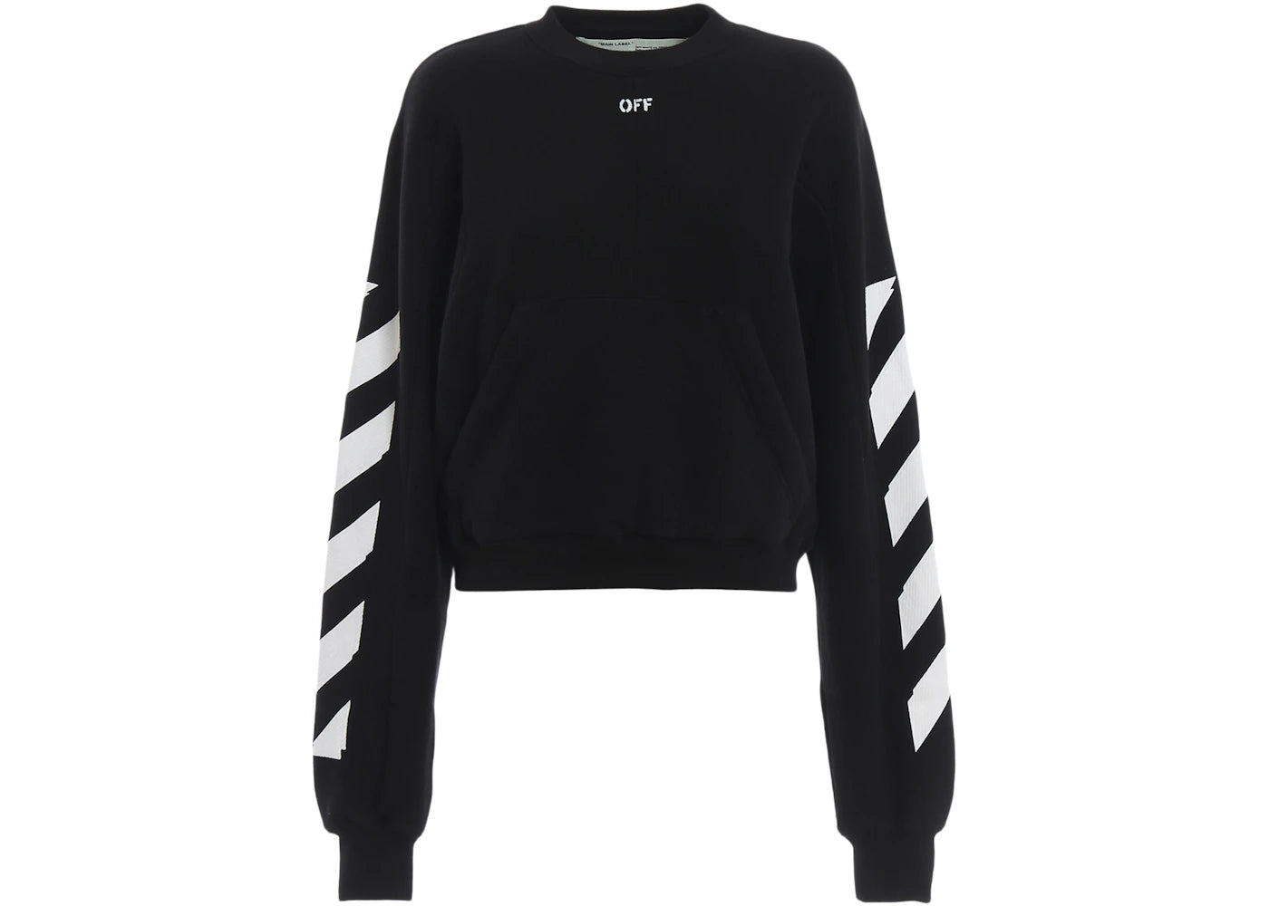 OFF-WHITE Diag Sleeve Sweatshirt Black/White