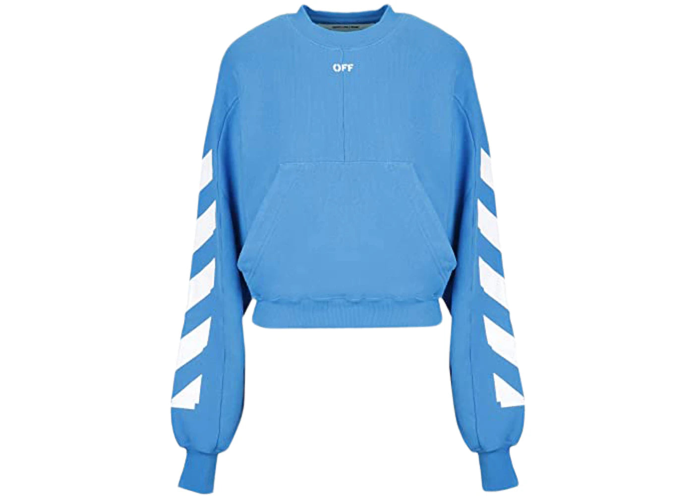 OFF-WHITE Diag Sleeve Sweatshirt Light Blue/White