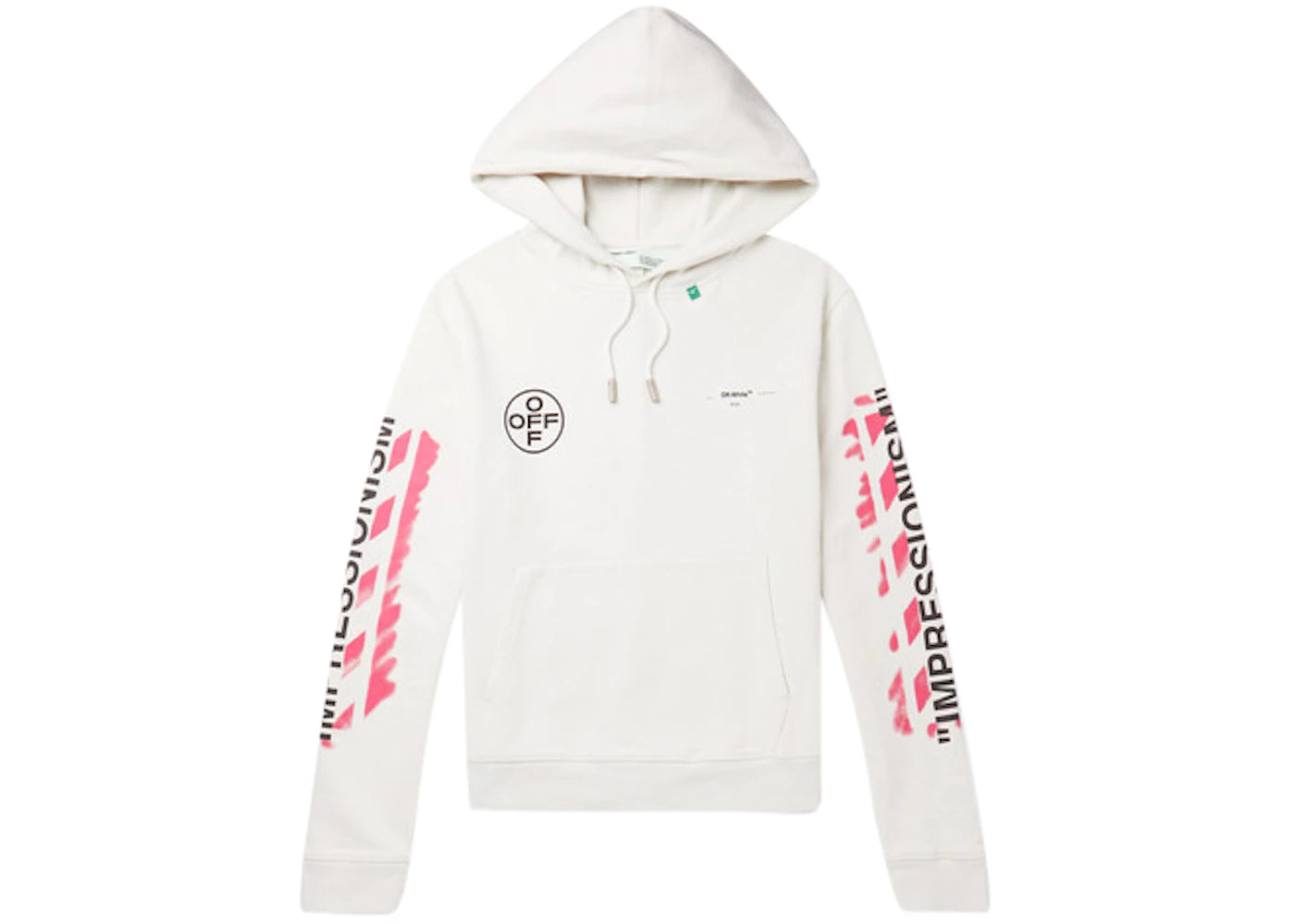 OFF-WHITE Diag Stencil Hoodie White/Red/Black