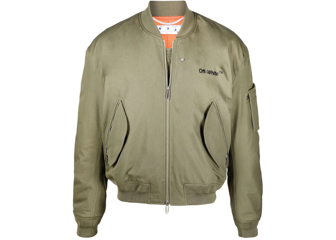 OFF-WHITE Diag-Stripe Bomber Jacket Army Green/Black