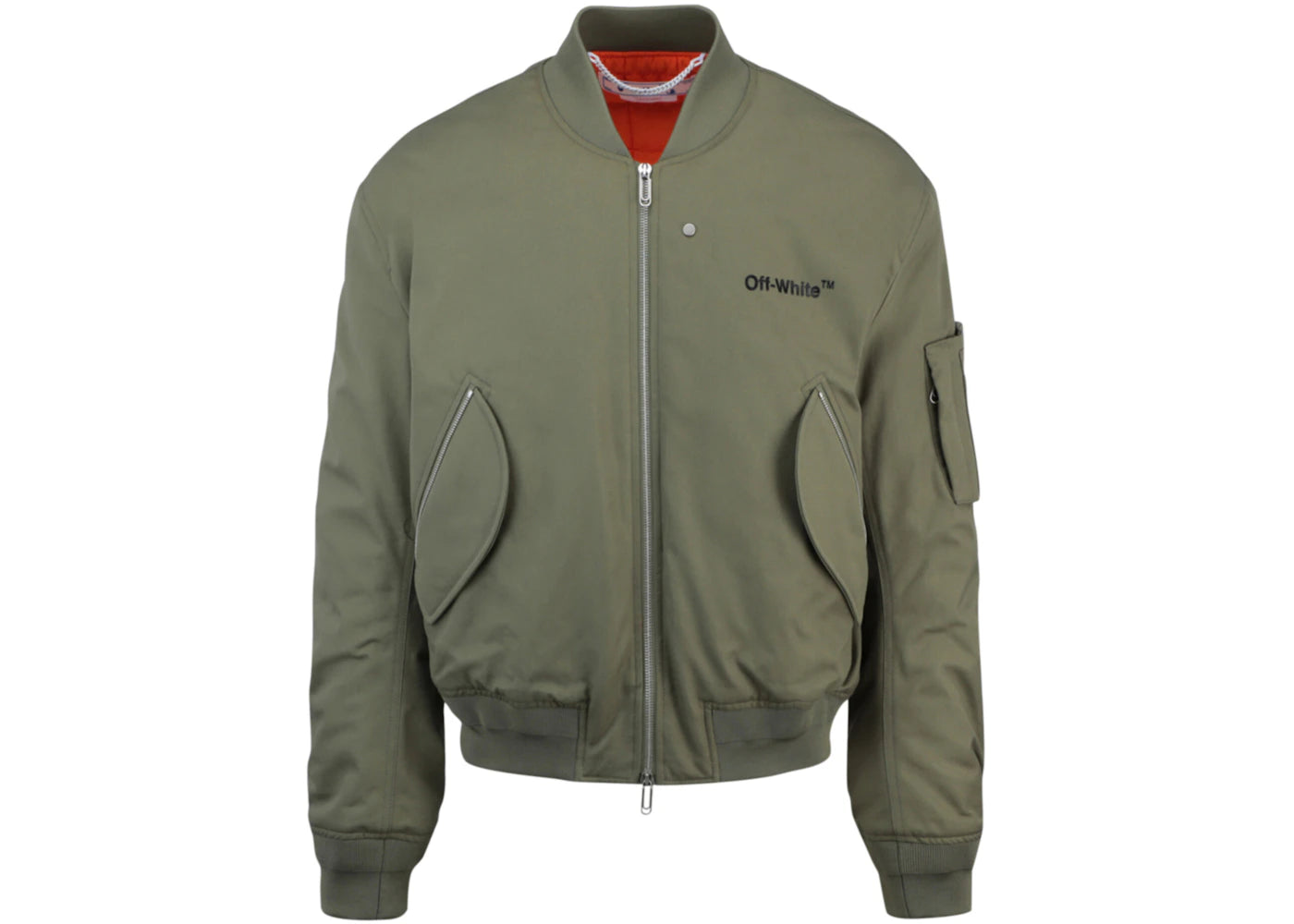 OFF-WHITE Diag Tab Bomber Jacket Green