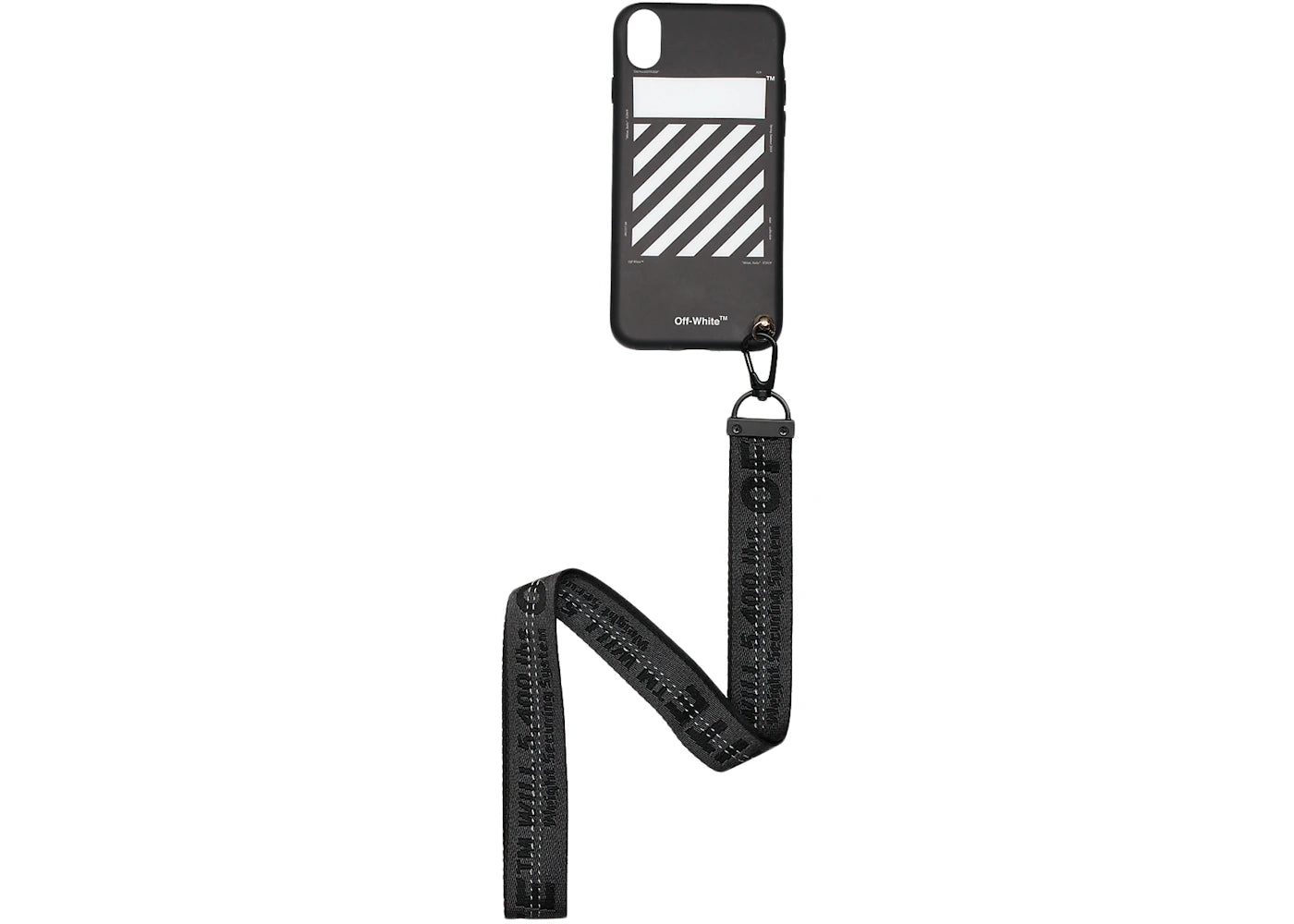 OFF-WHITE Diag iPhone X Case Black/White