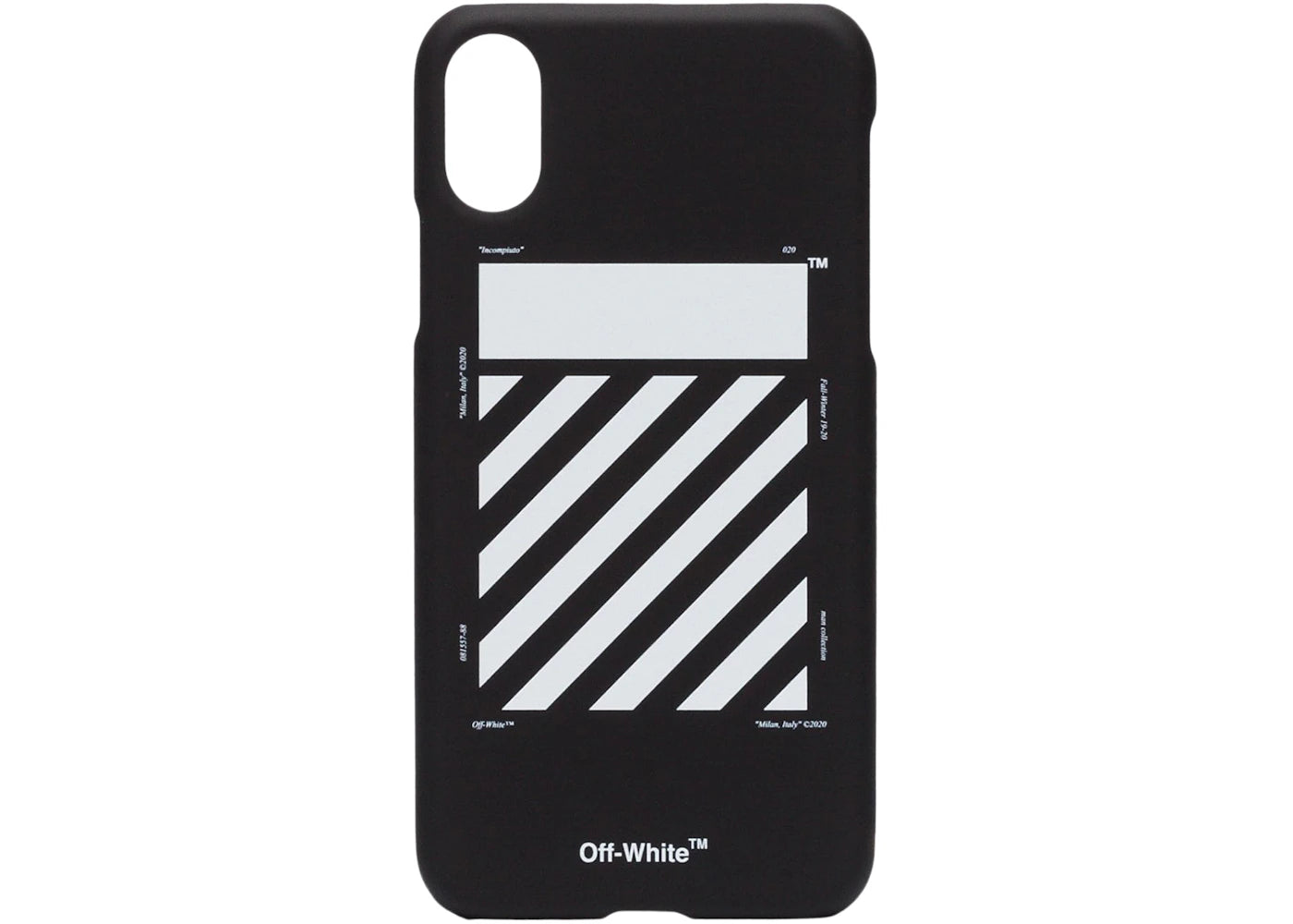 OFF-WHITE Diag iPhone X/XS Case Black/White