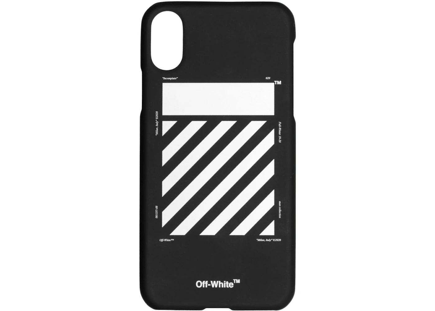 OFF-WHITE Diag iPhone XR Case Black/White