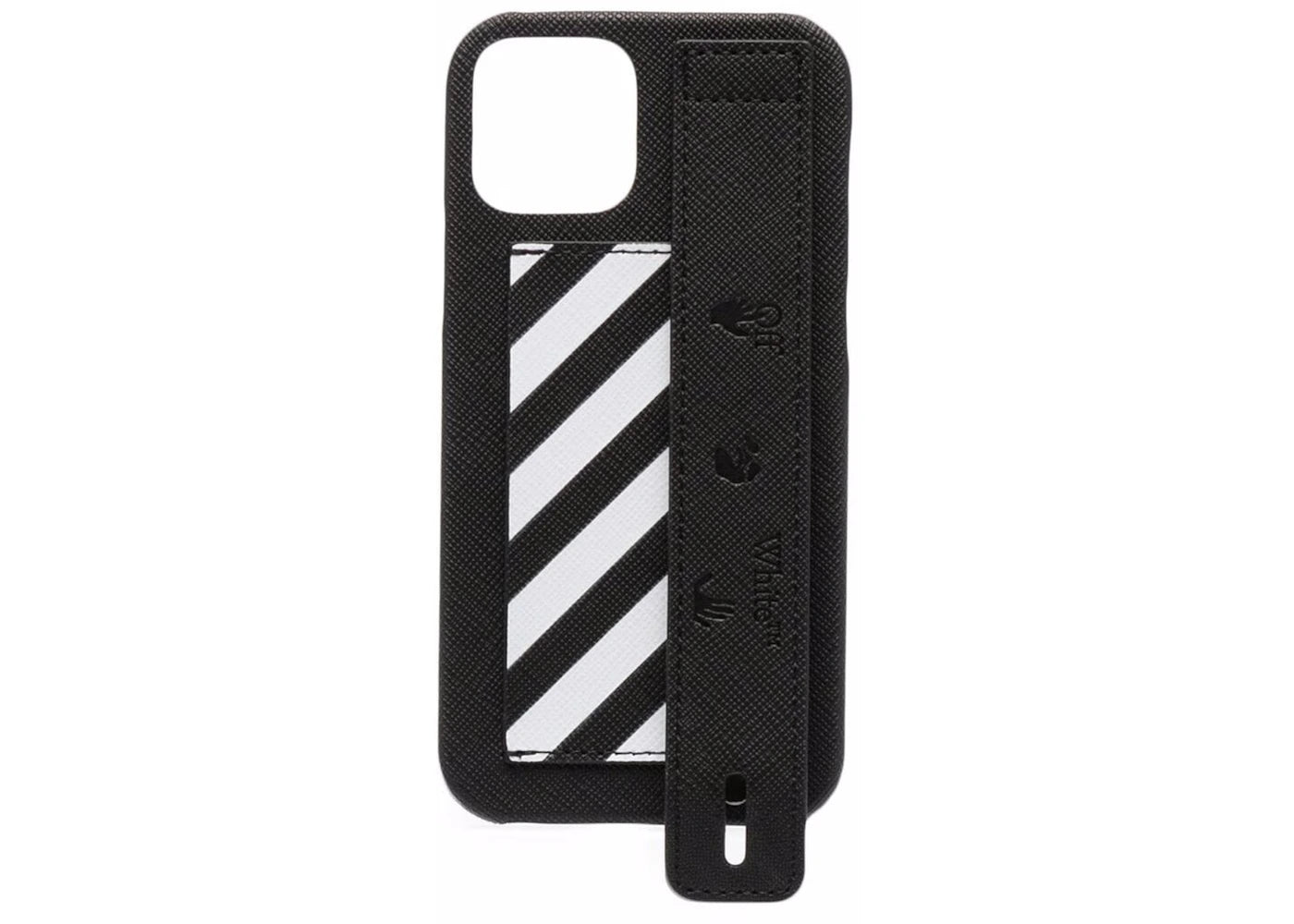 OFF-WHITE Diag with Strap iPhone 12 Case Black/White