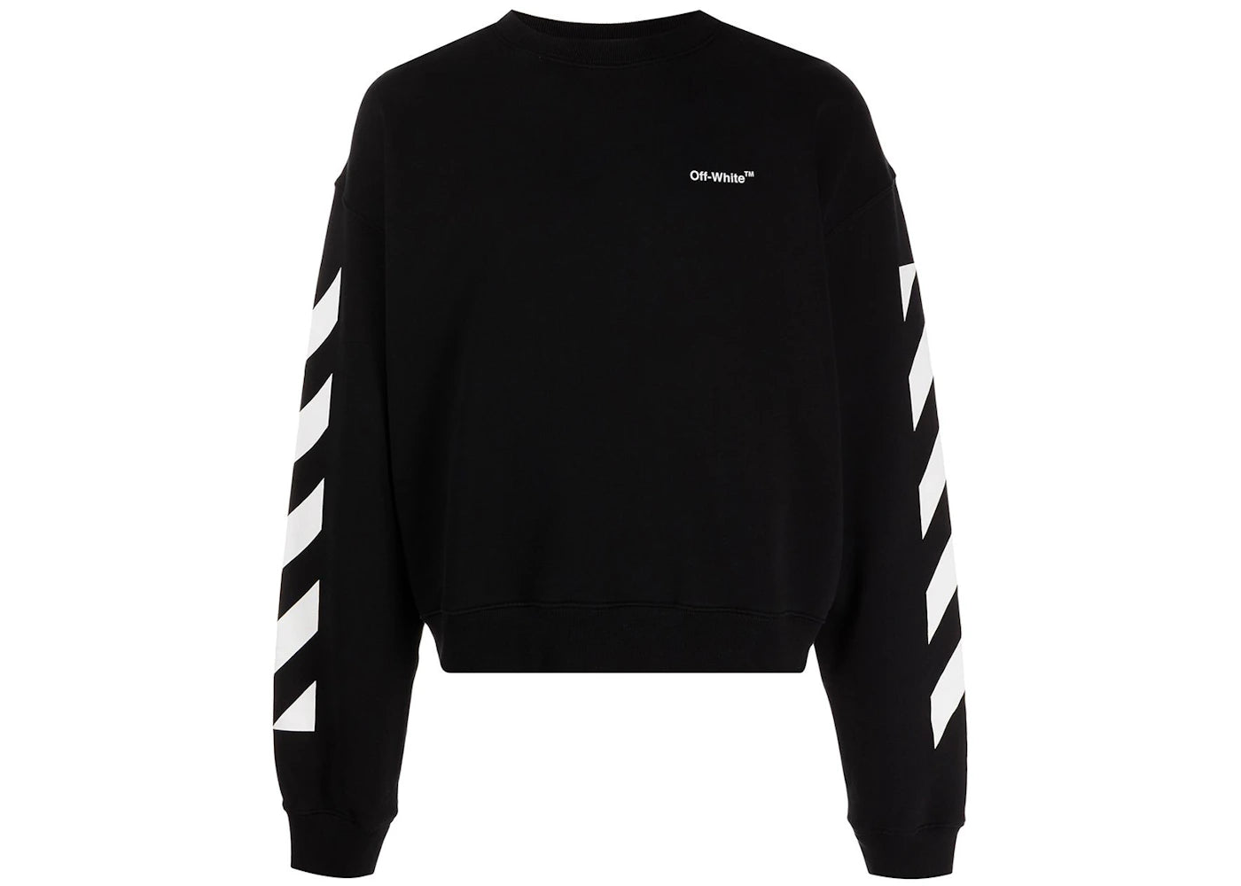 OFF-WHITE Diagonal Helvetica Oversized Sweatshirt Black/White