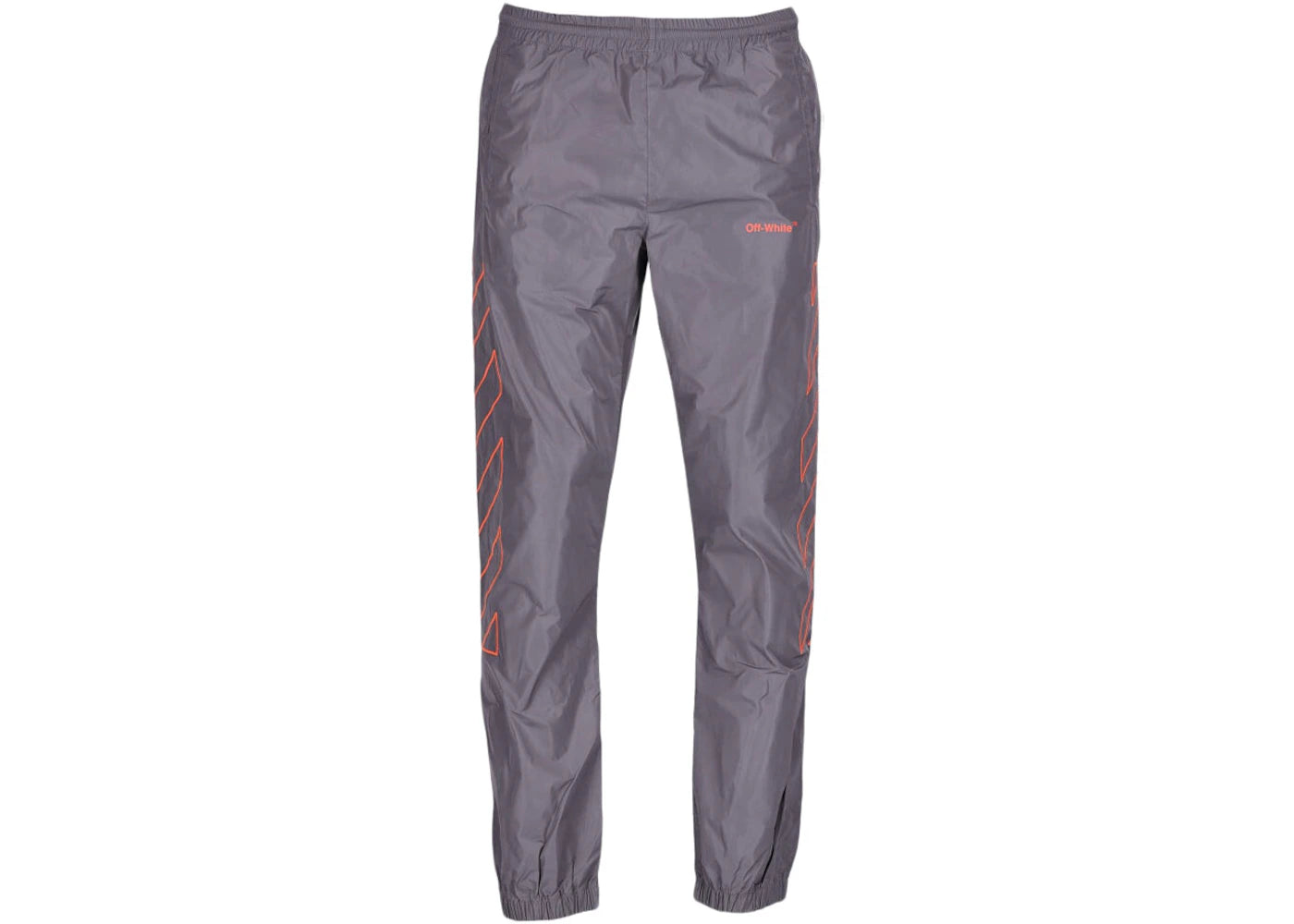 OFF-WHITE Diagonal Outline Track Pants Dark Grey/Orange