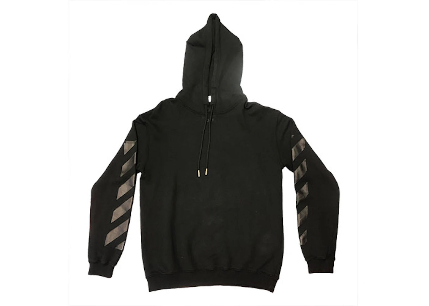 OFF-WHITE Diagonal Stripe Hoodie Black/Black