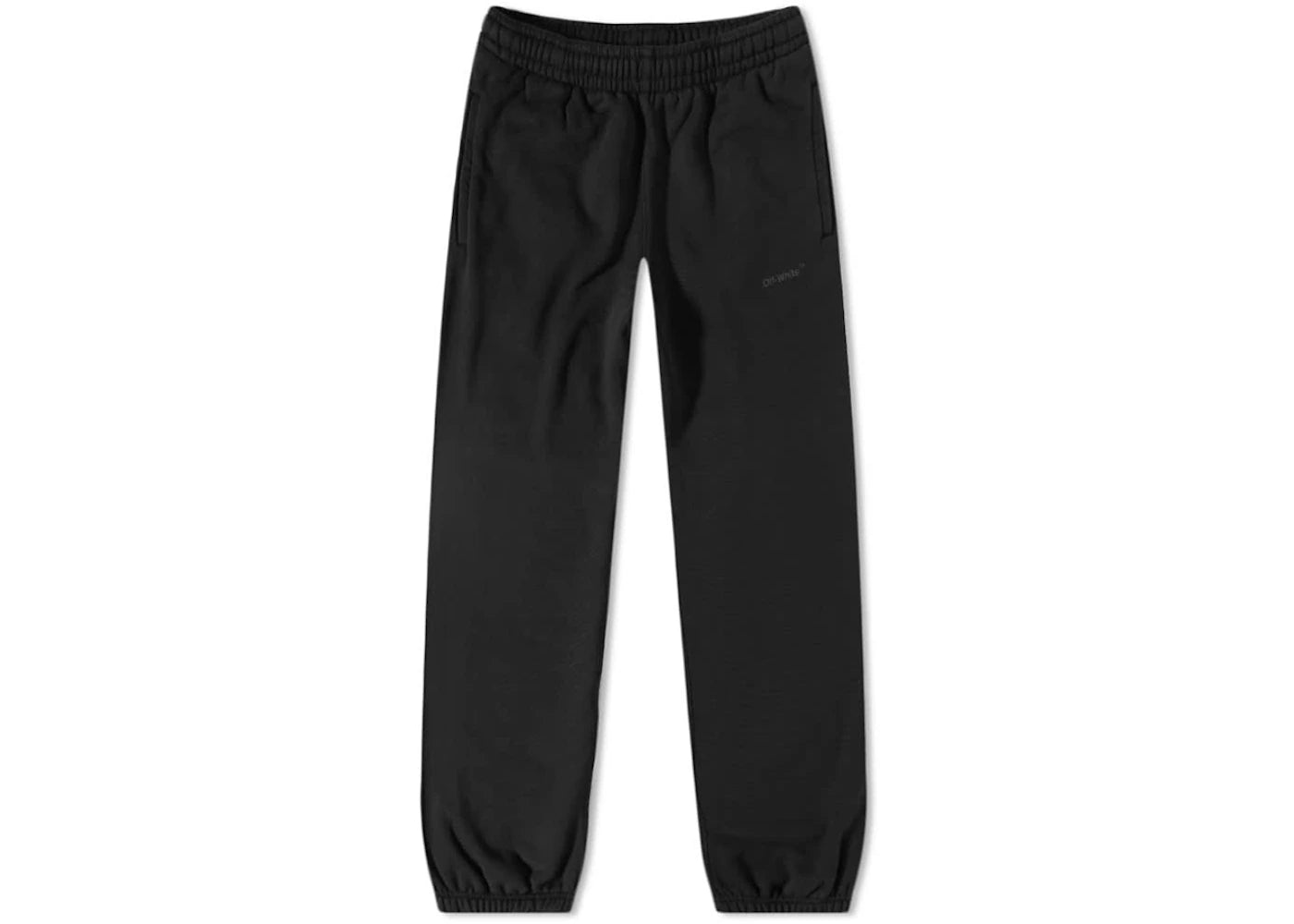 OFF-WHITE Diagonal Tab Slim Sweatpants Black/Black