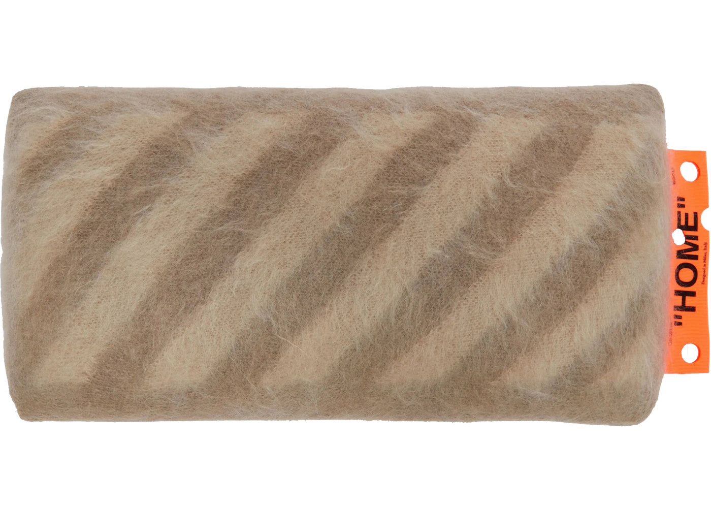 OFF-WHITE Diagonals Small Cushion Taupe Beige