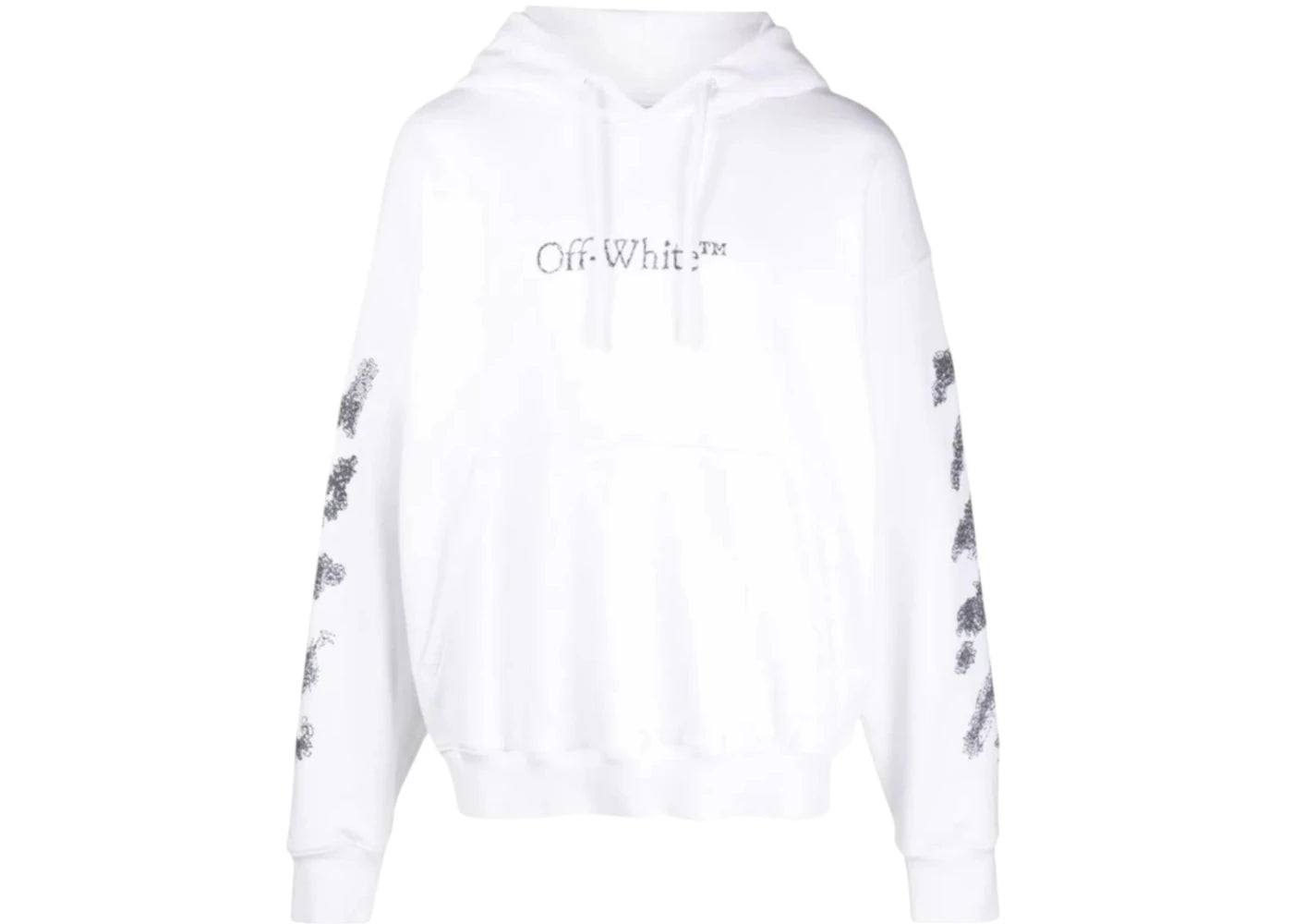 OFF-WHITE Diags Bit Book Skate Hoodie White